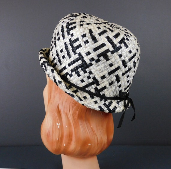 60’s White Straw Hat by Adelheid main image 1