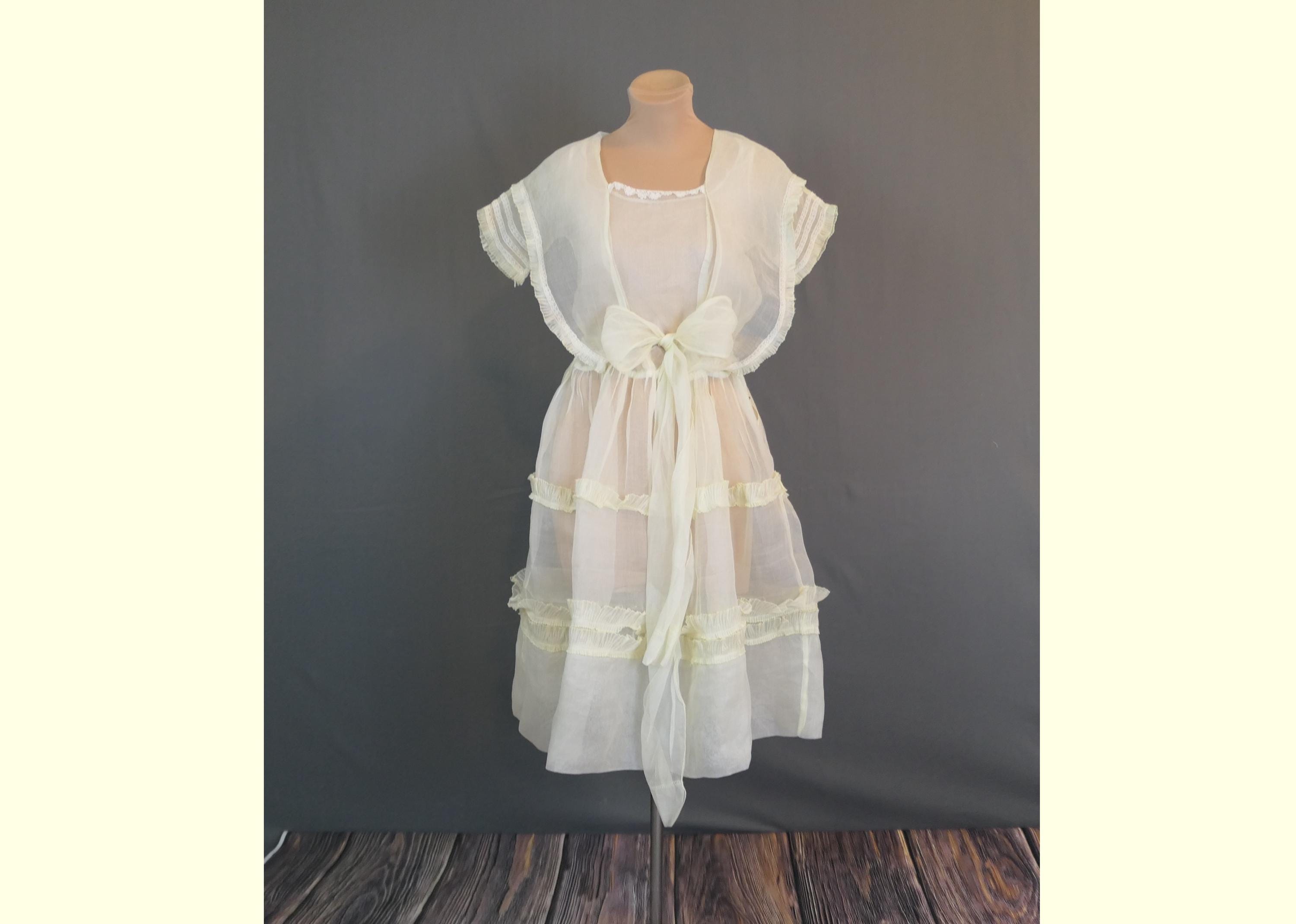 ロージーモンスター　couture organdy embroideryOP Organdy Dress - Etsy