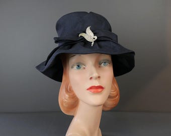 ヴィンテージ花柄壁紙帽子箱 - 1940年代風 3個セット - Etsy 日本