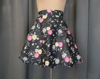 Fabrique Creations Retro 50s Style Full Apron – Black Cotton Blend, One Size Fits Most – Vintage Kitchen Pinny