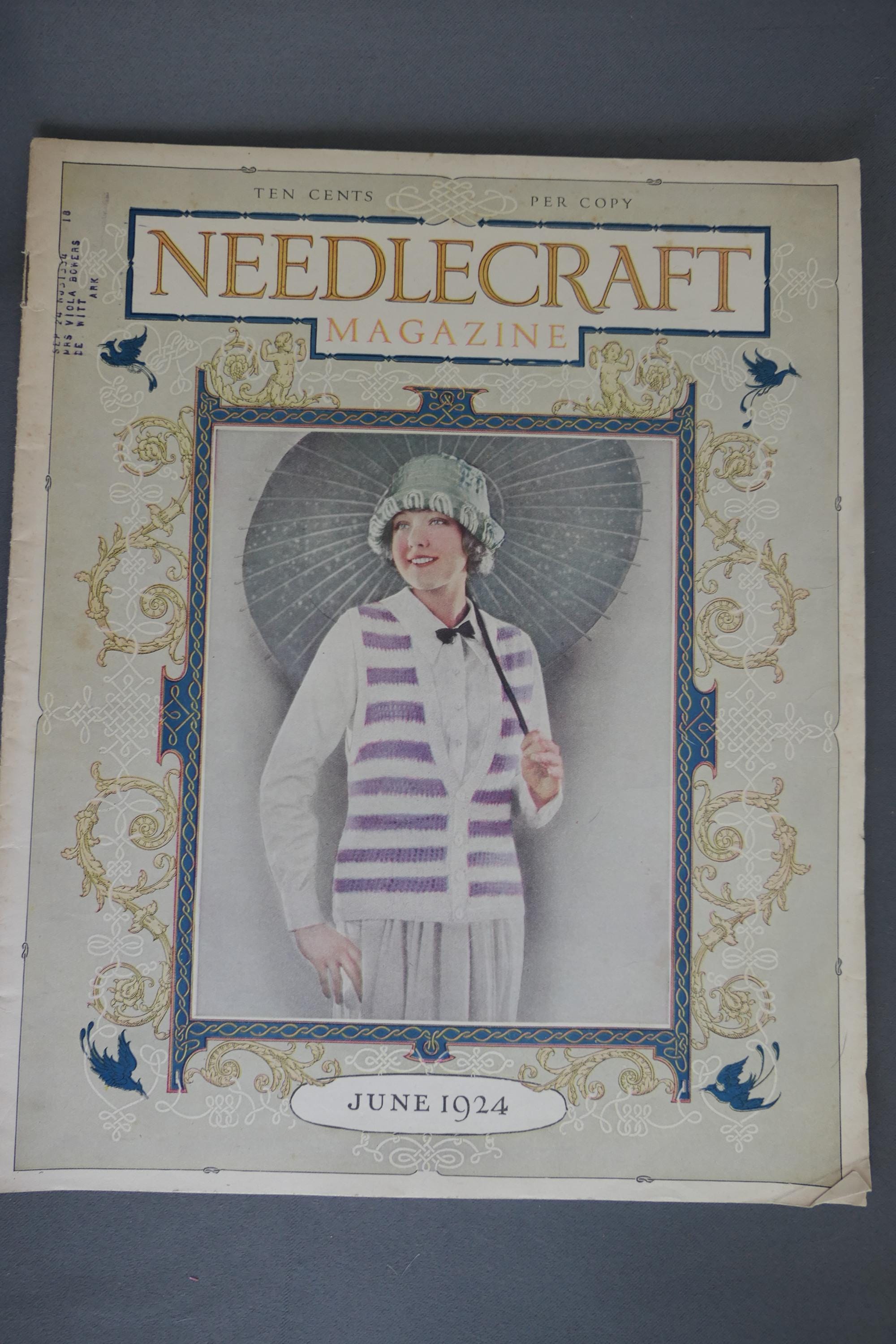Vintage Needlecraft Magazine, June 1924 Crochet & Knitting, Sewing ...