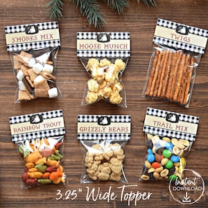 Camping Party Dekoration, ein glücklicher Camper erster Geburtstag, Camp Bachelorette, Abenteuer erwartet, Wild One, Kinder Gastgeschenke, Instant Download