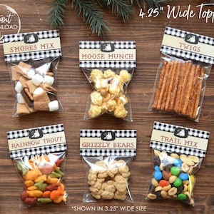Ein glücklicher Camper erster Geburtstag, Wild One, Camp Bachelorette, Abenteuer erwartet, Kinder Gastgeschenke, Camping Party Dekor, Instant Download