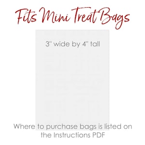 3" x 4" Mini Treat Bags