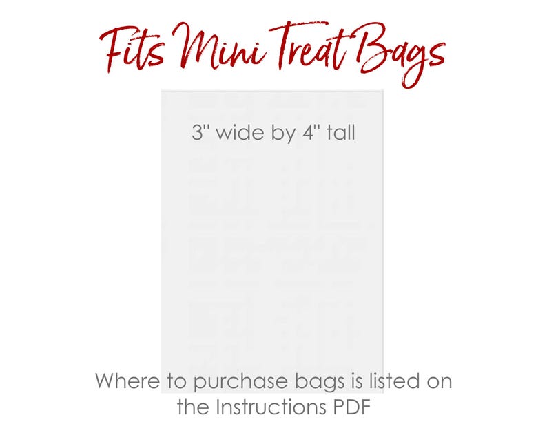 3" x 4" Mini Treat Bags