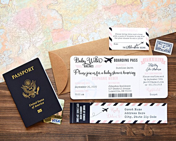 our greatest adventure baby shower invitations