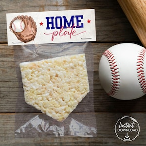 Rookie Erster Geburtstag Gastgeschenke druckbare Geburtstag Gastgeschenke Baseball Party druckbare Saisonende Team Geschenk Jungen Leckerli Tasche Topper Download