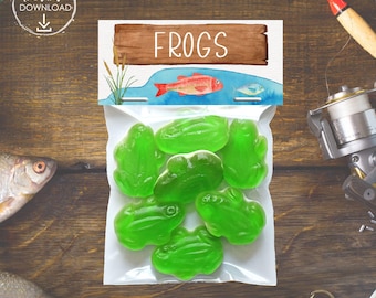 The Big One Vissen Feestbedankjes voor kinderen Vissen Feestbedankje Ofishally Eén feestbedankje Eerste verjaardagsfeestje Snackzakjes Gone Visaas