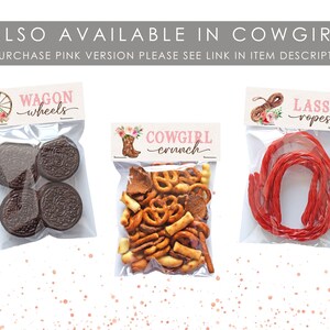 Falueqg Western Rodeo Goodie Bags - 50 Stück, 18x25 Cm, Cowgirl-Design Für 1. Geburtstag & Partys