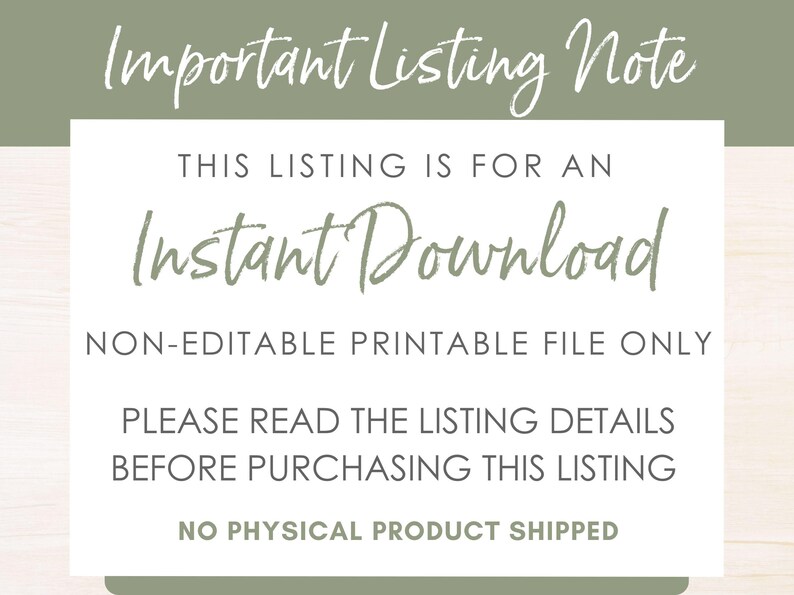 Instant download book club party favor printable with no physical product shipped