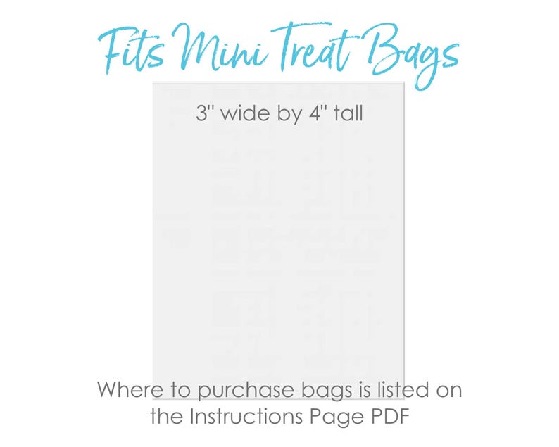 Mini Treat Bags 3x4