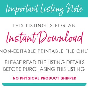 Camping Party Favor Instant Download