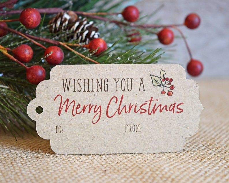 Rustic Christmas Gift Tags 