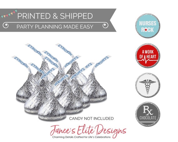 Nursing School Graduation Party Favors, Nursing Student Hershey Kiss  Stickers, Nursing Stickers, Candy Labels, Nurse Appreciation, Nurse RN by  Janee's Elite Designs