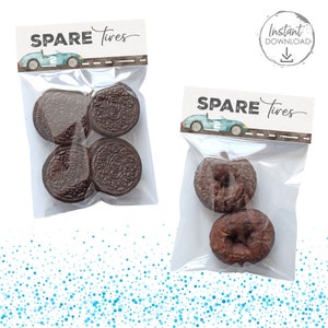Lembrancinhas para festa de carro de corrida, pneus sobressalentes, saco de tratamento, topper, dois sacos de brindes de aniversário rápido, crianças, aniversário 2, rápido, 2, donut curioso, lembrancinhas de festa, carro azul