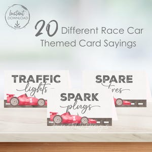 Fast One Birthday Rennauto Lebensmittel Etiketten ersten Runde auf der Strecke druckbare Rennwagen Party Essen Zelt Schilder sofortiger Download 1. Geburtstag