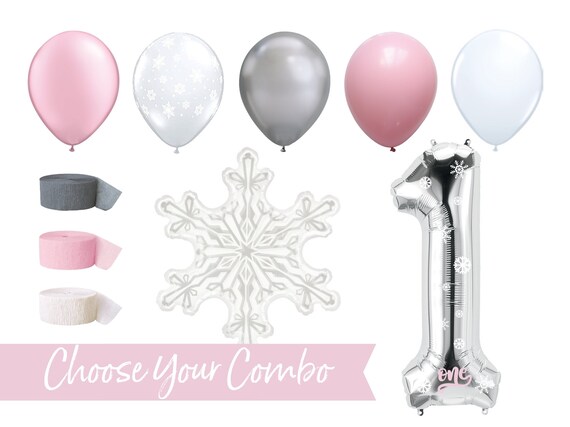 first birthday balloons girl