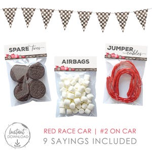 Race Car Birthday, Race Car Party Favors, Two Fast Birthday, Car Birthday, Vintage Race Car Birthday, Kids Party Favors, 2 Fast 2 Curious