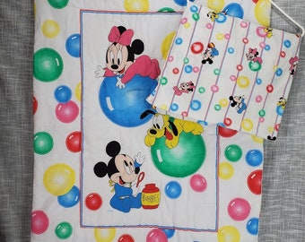 vintage mickey mouse crib bedding