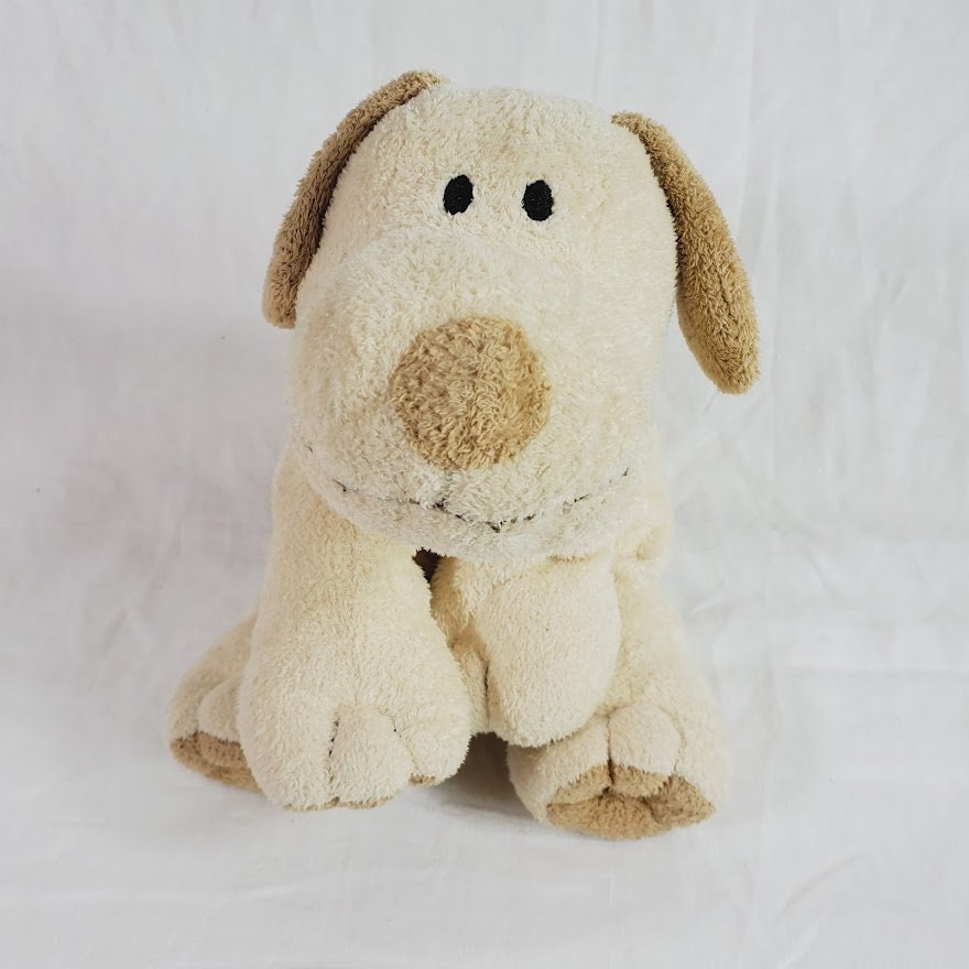 Ty Pluffies Plopper Tan Puppy Dog Plush 