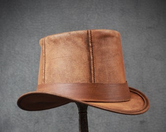 Leather Top Hat #23 fits 23"