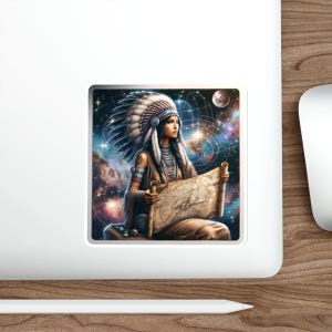 Sticker Navigateur astral : Observateur d'étoiles Oracle