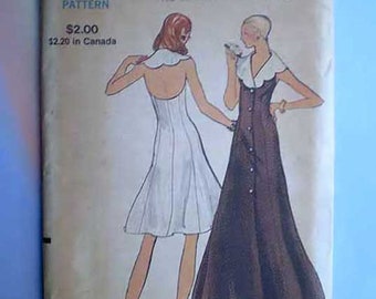 Vintage 70s Halter Dress Uncut Vogue Pattern 36 28 38