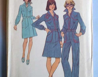 Vintage 70s Shirt Skirt Pants Uncut Pattern 34 26 1/2 36