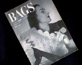 Vintage 40s Corde Bags Crochet Booklet 1945 Purses