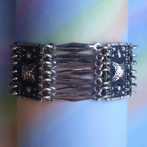 Mexican Silver Panelled Bracelet - Etsy