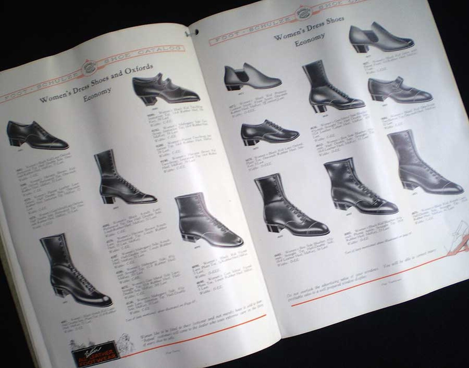 Vintage 20s Shoe Catalog 1923 Foot Schulze & Co. Shoes Etsy