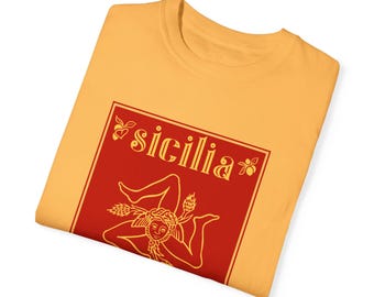 T-shirt Sicilia, style italien pour Nonna, T-shirt Sicile pour petite amie, cadeau Italie