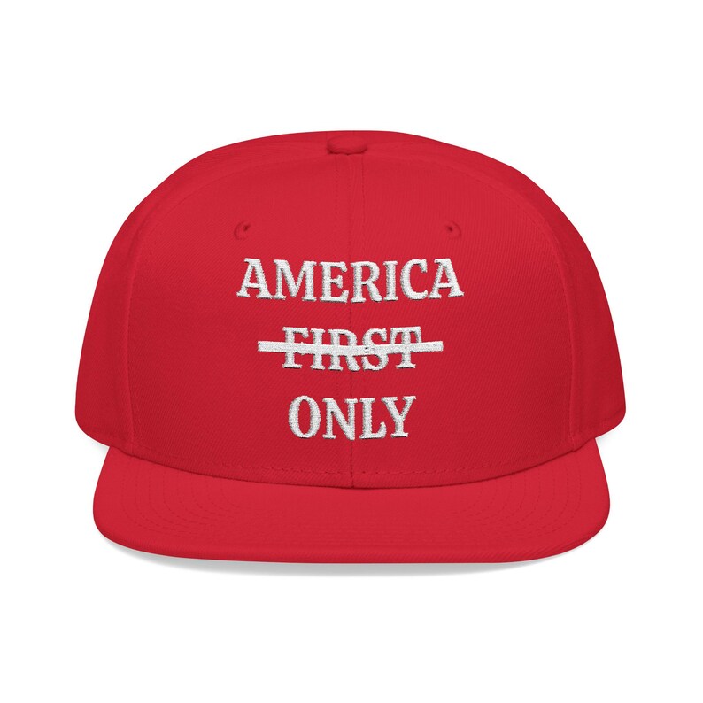 Bonnet brodé Not America « First », America ONLY « MAGA » image 9