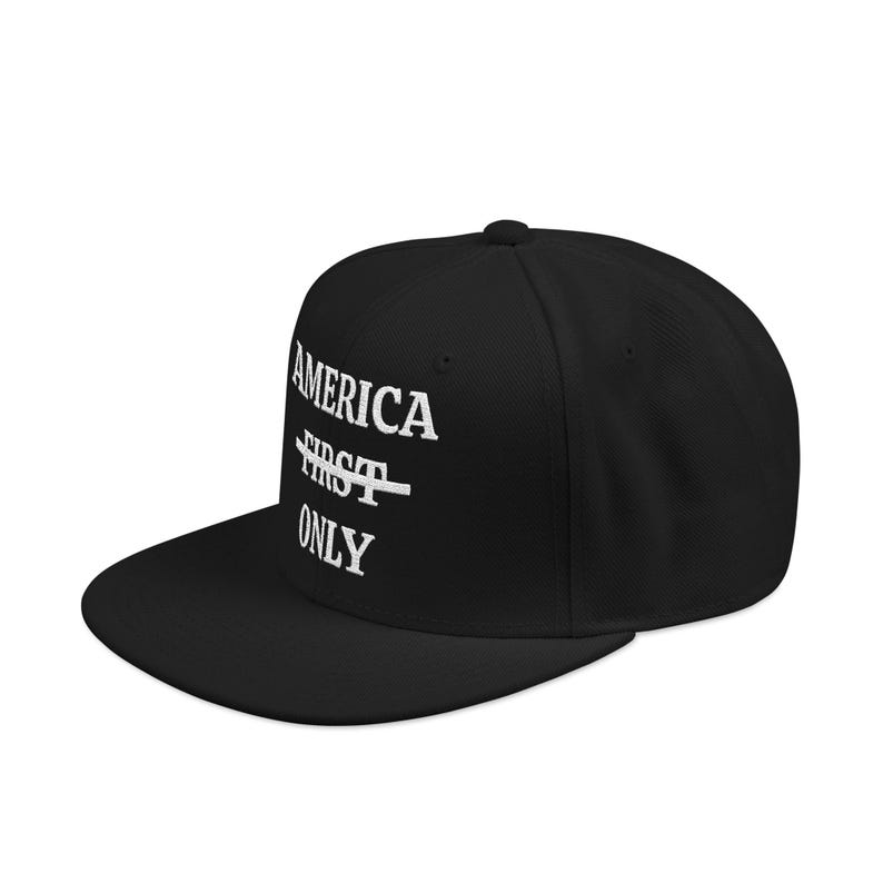 Bonnet brodé Not America « First », America ONLY « MAGA » image 3