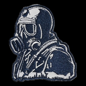 It&#39;s Gonna Get Worse Tactical Gas Mask Sewn Morale Patch Hook and Loop Back