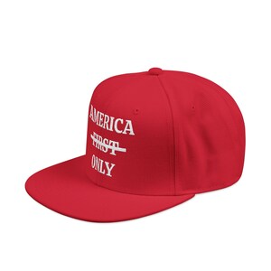 Bonnet brodé Not America « First », America ONLY « MAGA » image 4