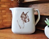 vintage boxer dog pitcher milk or creamer