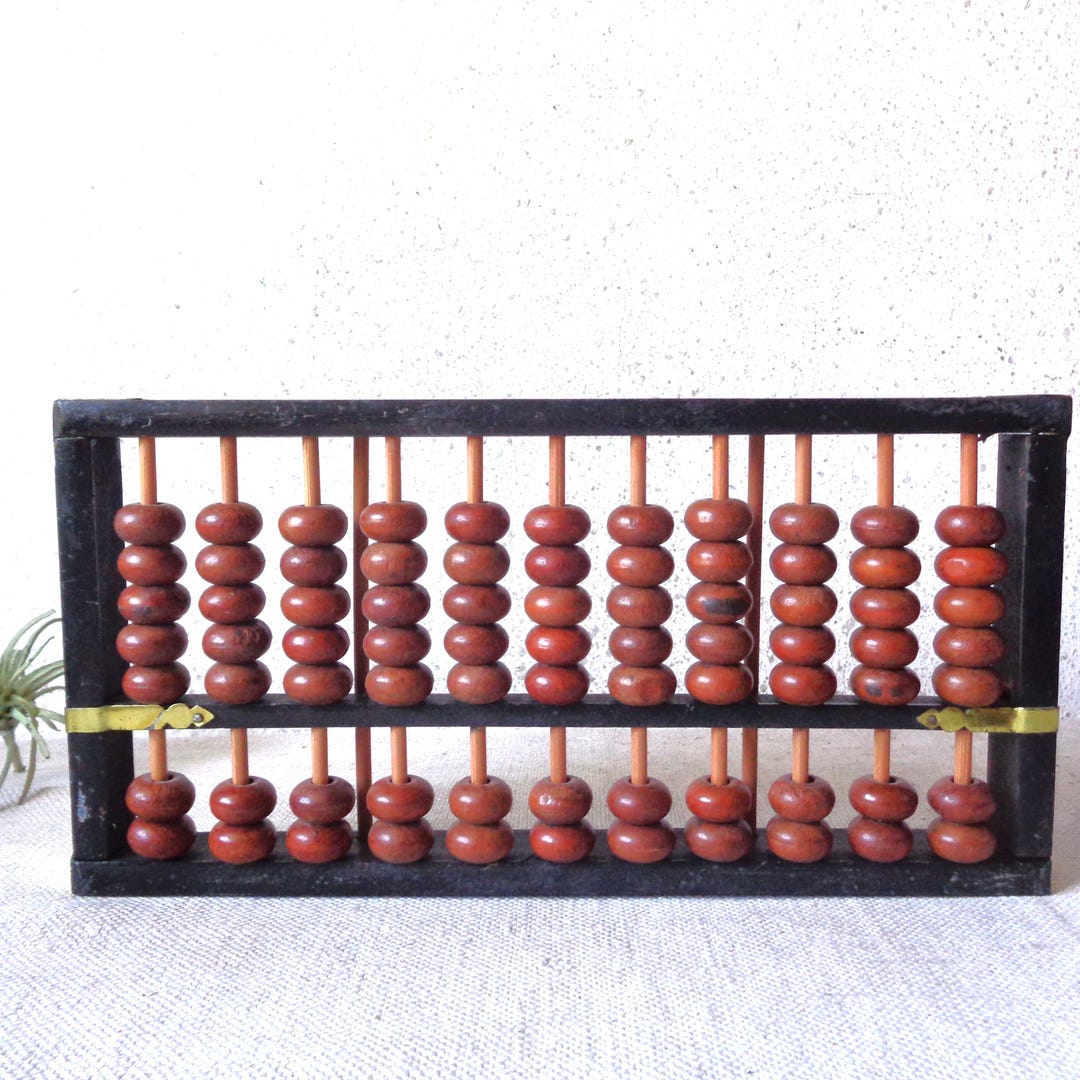 Vintage Abacus. Chinese Wood Bead Counting Tool, Cultural Object - Etsy