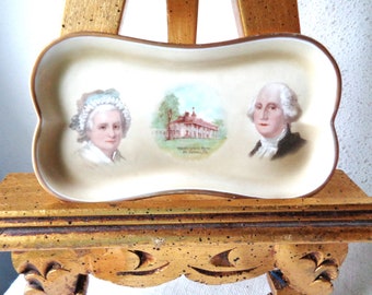 vintage pin george martha washington dish