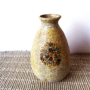 Vintage weed pot, signed Dun Caoin. Irish pottery, minimal zen rustic