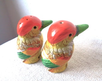 vintage ceramic bird figurine tiny minature