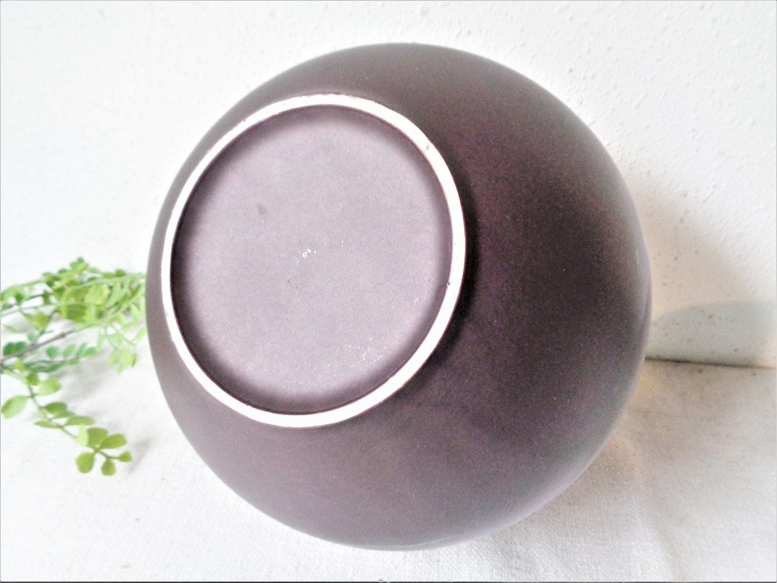 Vintage Japan Pottery Vase Serene Mountains Otagiri Abstract Etsy