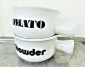 vintage soup mug bowls chowder graphic tomato soup