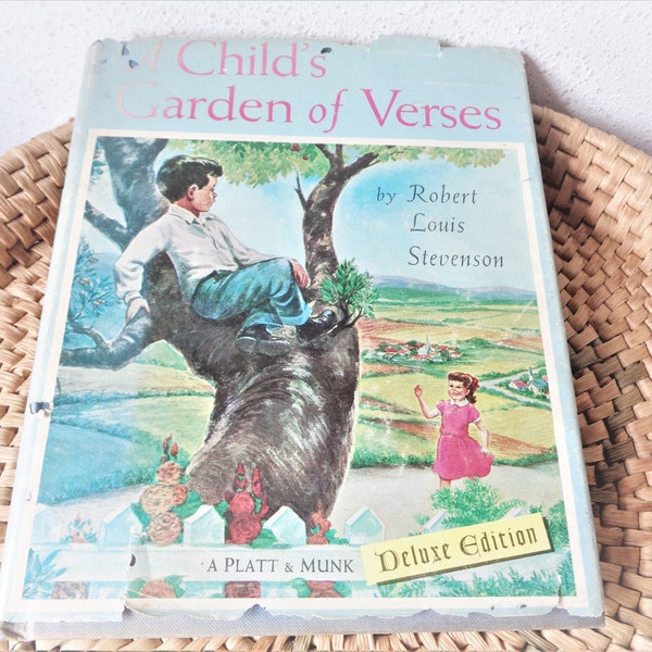 vintage childs garden of verses book Robert Louis Stevenson 1961