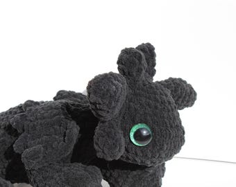 Toothless Dragon Plush: How to Train Your Dragon Fanart