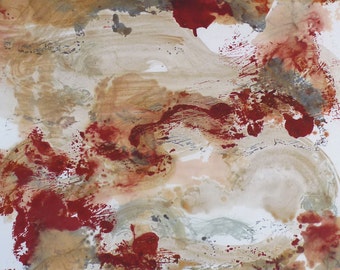 Abstract Modern Contemporary Cloud Sea Landscape Square Limited Edition Fine Art Archival Print Signed and Numbered