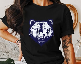 Mamma Björn T-shirt, Söt Björn Grafisk T-shirt, Rolig Mamma T-shirt, Mors Dag-present, Cool Mamma T-shirt, Fantastisk Mamma Outfit, Björnälskare Present