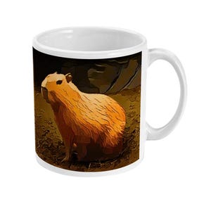Capybara Funny Mug | Ceramic Mug | Unique Gift for Best Friend, Girlfriend, Boyfriend, Capybara Fans - Her or Him