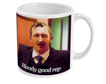 The UK Office - Chris Finch 'Bloody Good Rep' Mug | Ceramic Mug | Unique Gift for Best Friend, Girlfriend, Boyfriend - Her or Him
