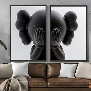 Unique Pop Kaws Collage Poster - Digital Download for 2 Prints - Instant Digital Download -  Hypebeast Figure Print, Kaws Hypebeast Toy Art